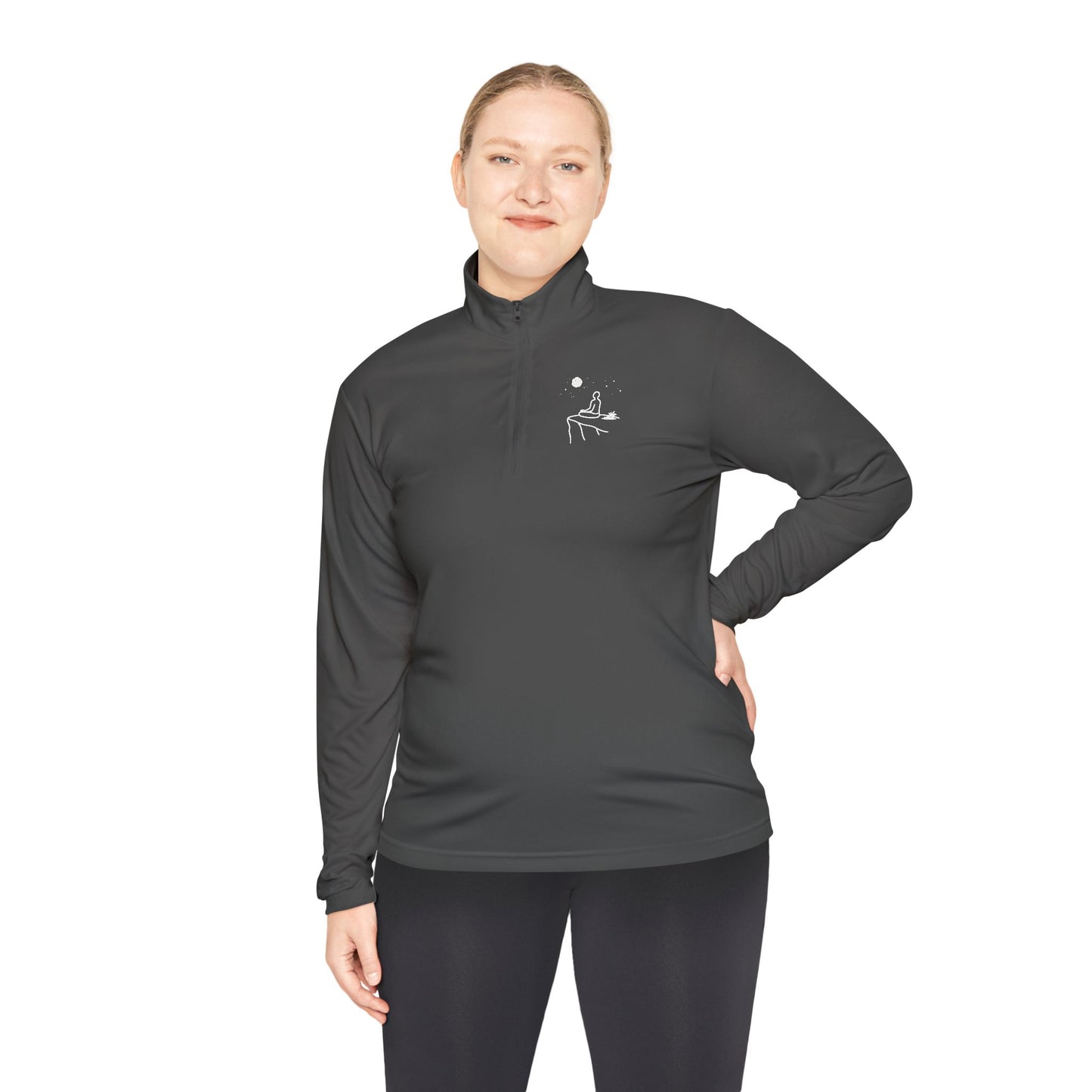 "Breaking cycles, not spirits" Unisex Quarter-Zip Pullover
