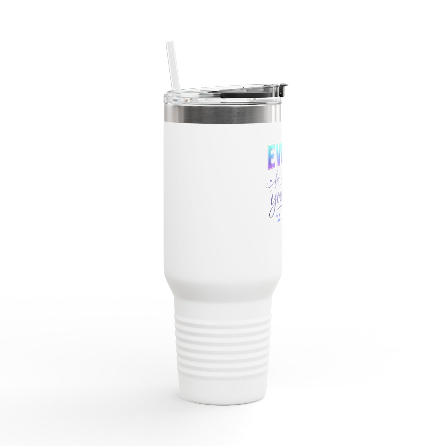 'Evolve for the Rest of Your Life' 40oz Insulated Travel Mug — Self-Growth Motivation