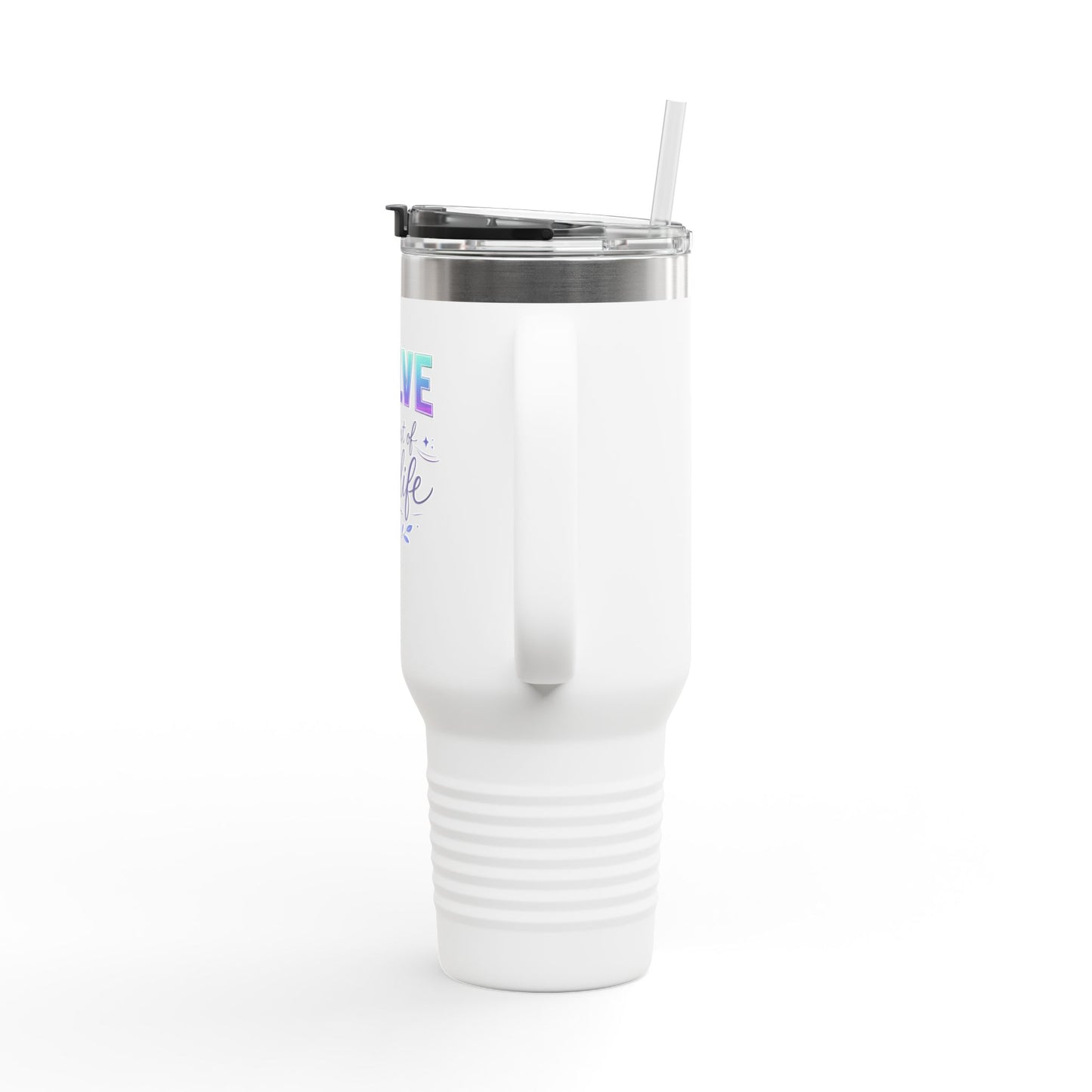 'Evolve for the Rest of Your Life' 40oz Insulated Travel Mug — Self-Growth Motivation