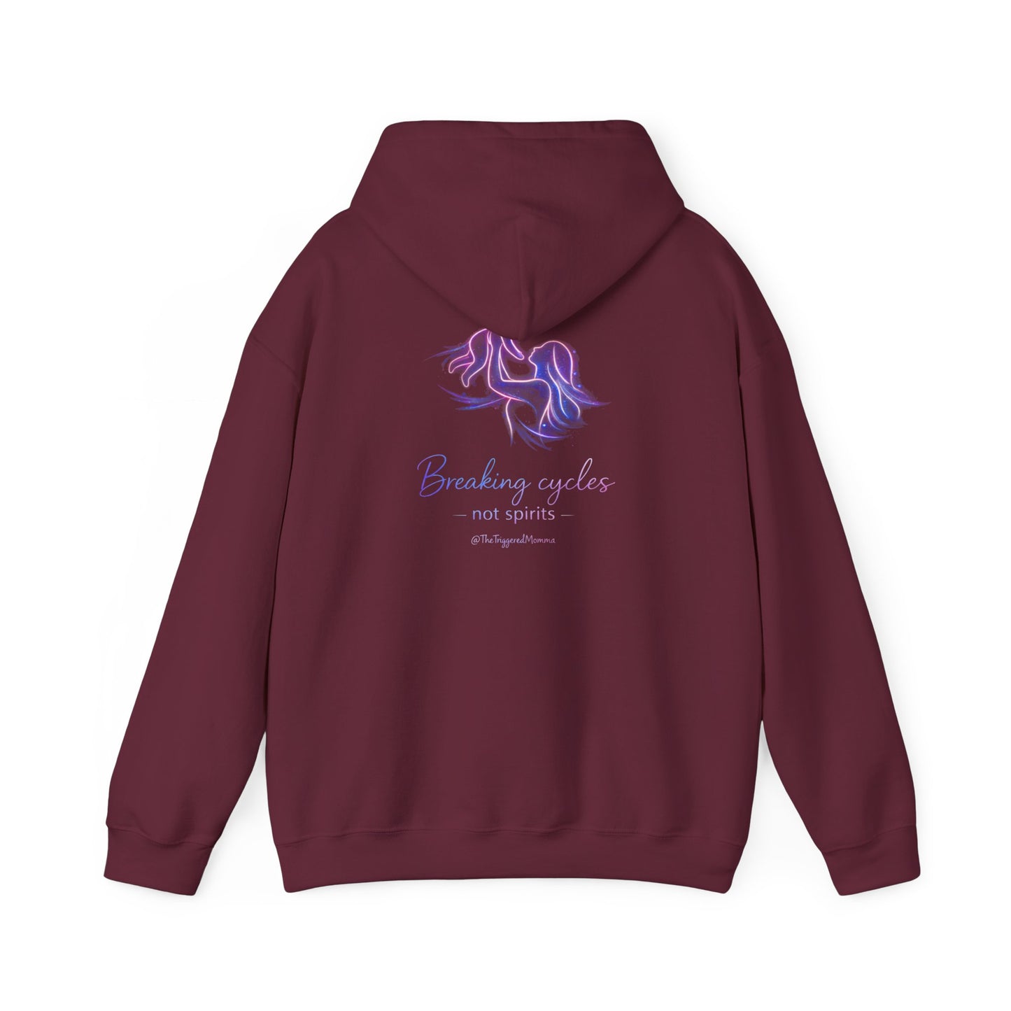 Break cycles, not spirits- Unisex Heavy Blend™ Hooded Sweatshirt