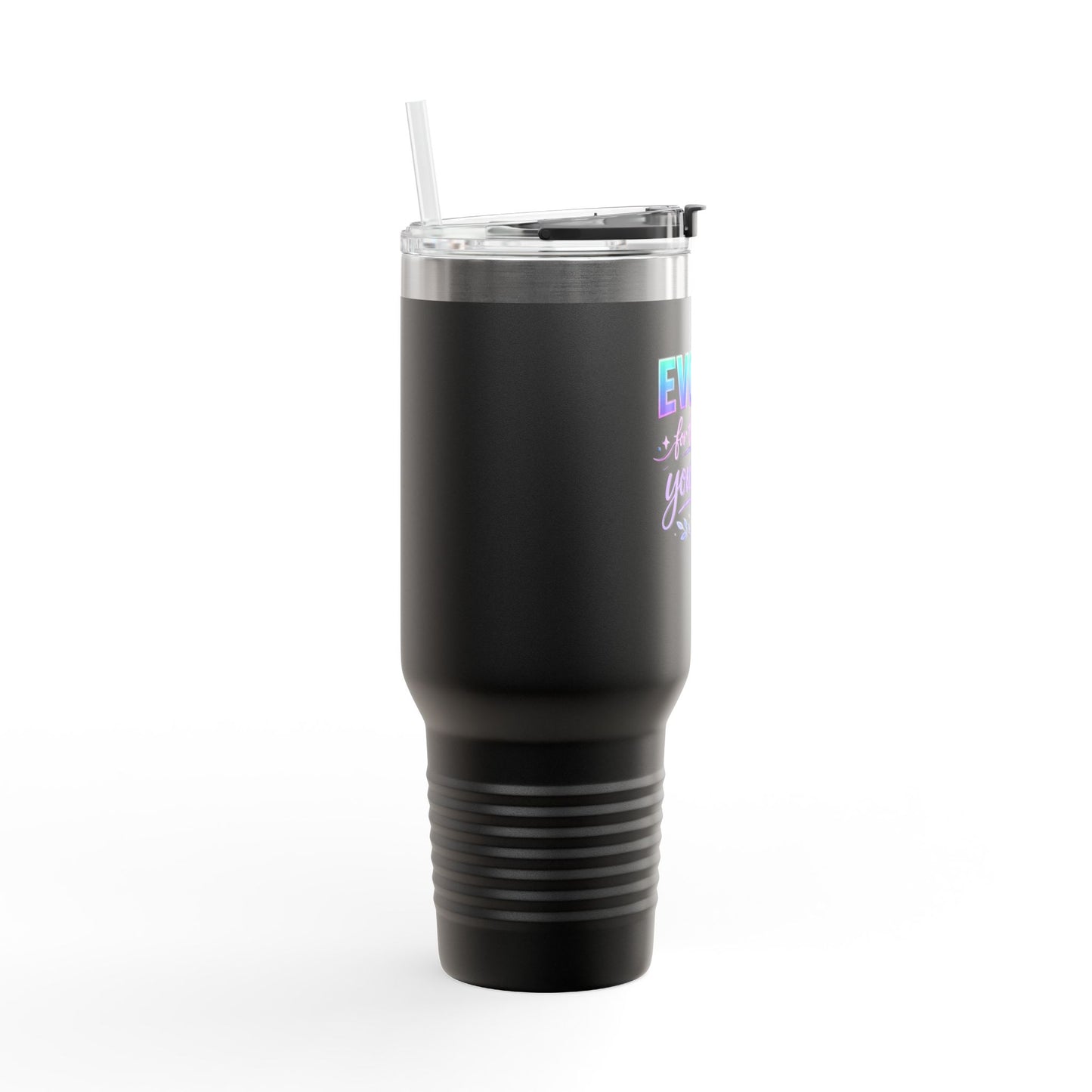 'Evolve for the Rest of Your Life' 40oz Insulated Travel Mug — Self-Growth Motivation