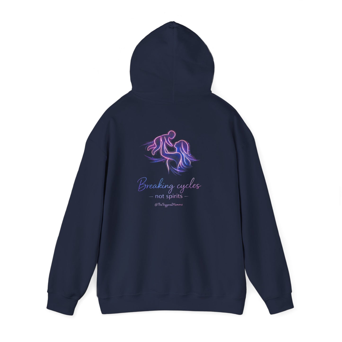 Break cycles, not spirits- Unisex Heavy Blend™ Hooded Sweatshirt