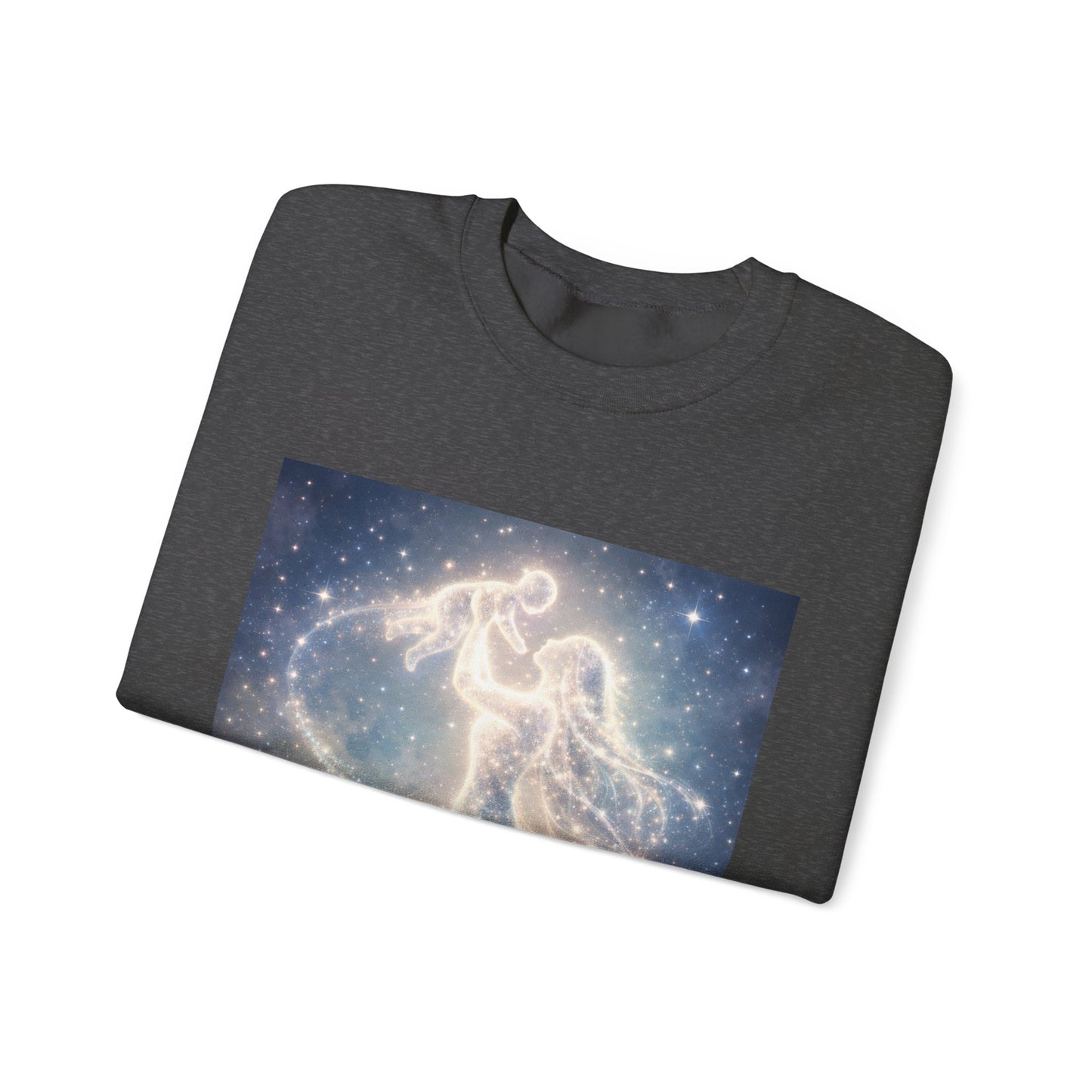 Crewneck Sweatshirt — 'Breaking cycles, not spirits' Celestial Angel Graphic