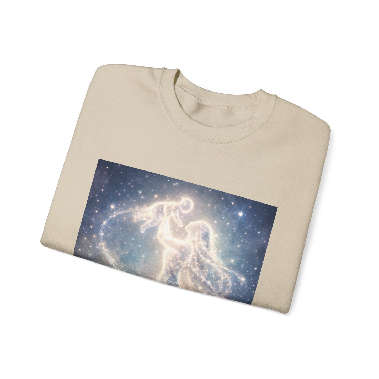 Crewneck Sweatshirt — 'Breaking cycles, not spirits' Celestial Angel Graphic