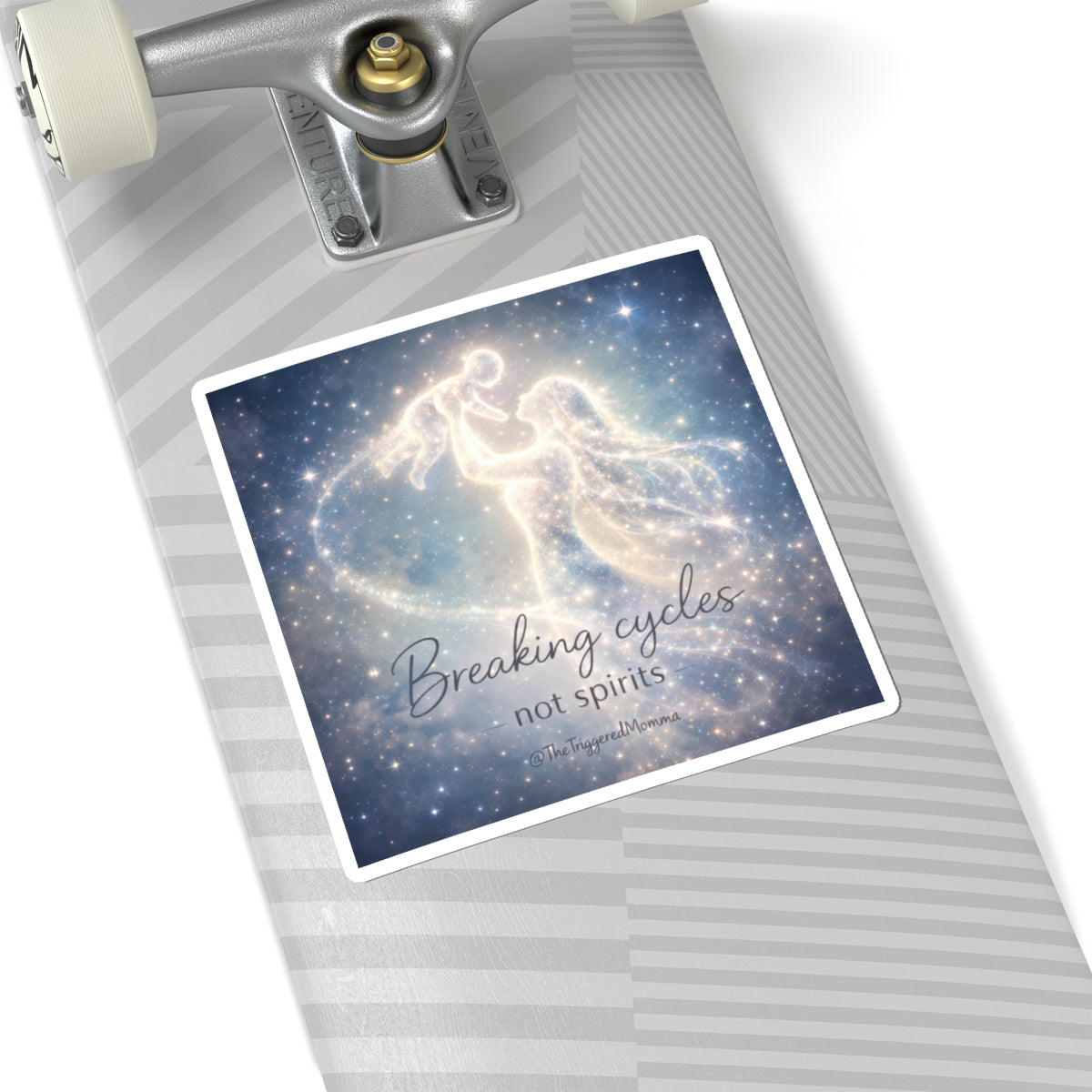 Breaking Cycles Not Spirits Sticker — Whimsical Empowerment Kiss-Cut Sticker