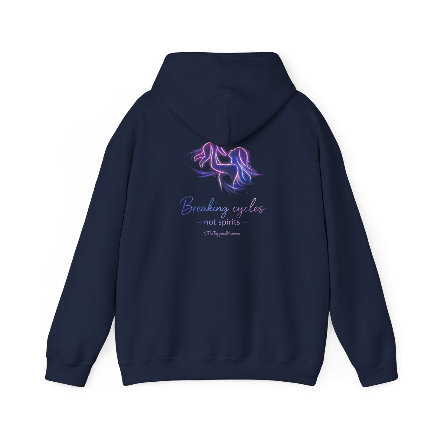 Break cycles, not spirits- Unisex Heavy Blend™ Hooded Sweatshirt