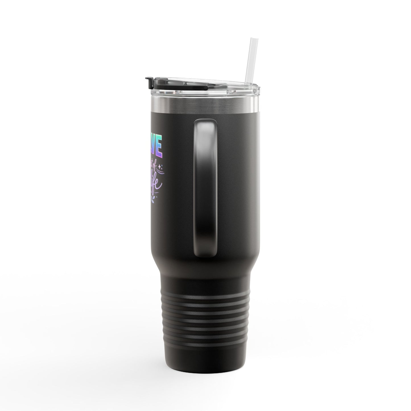 'Evolve for the Rest of Your Life' 40oz Insulated Travel Mug — Self-Growth Motivation