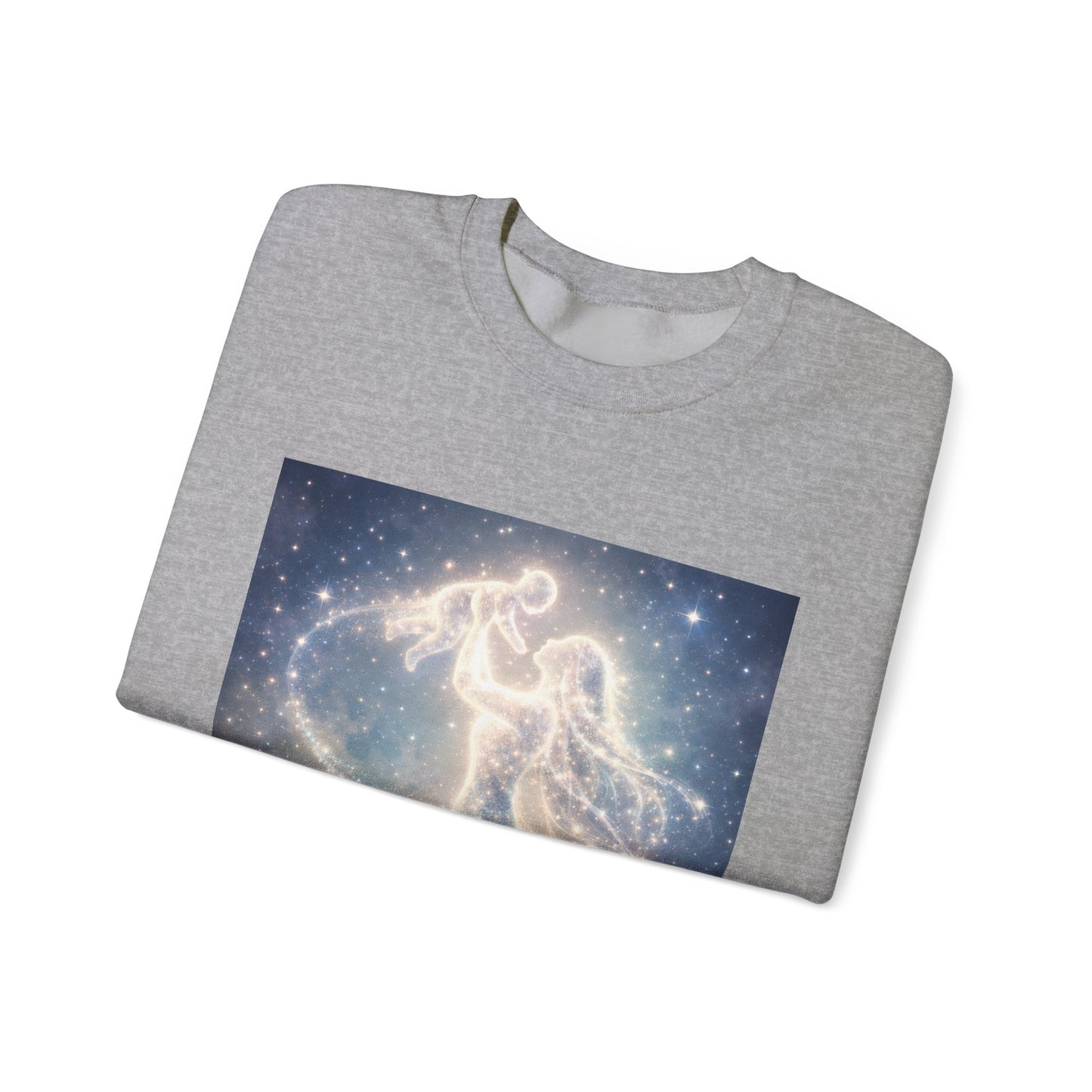 Crewneck Sweatshirt — 'Breaking cycles, not spirits' Celestial Angel Graphic