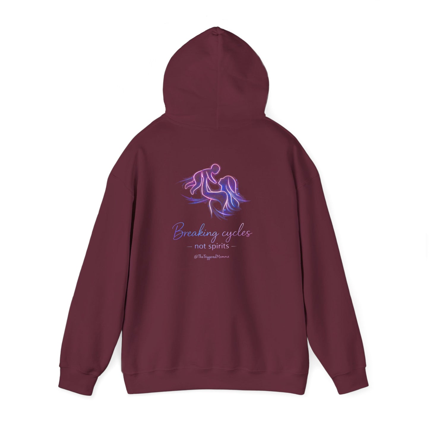 Break cycles, not spirits- Unisex Heavy Blend™ Hooded Sweatshirt