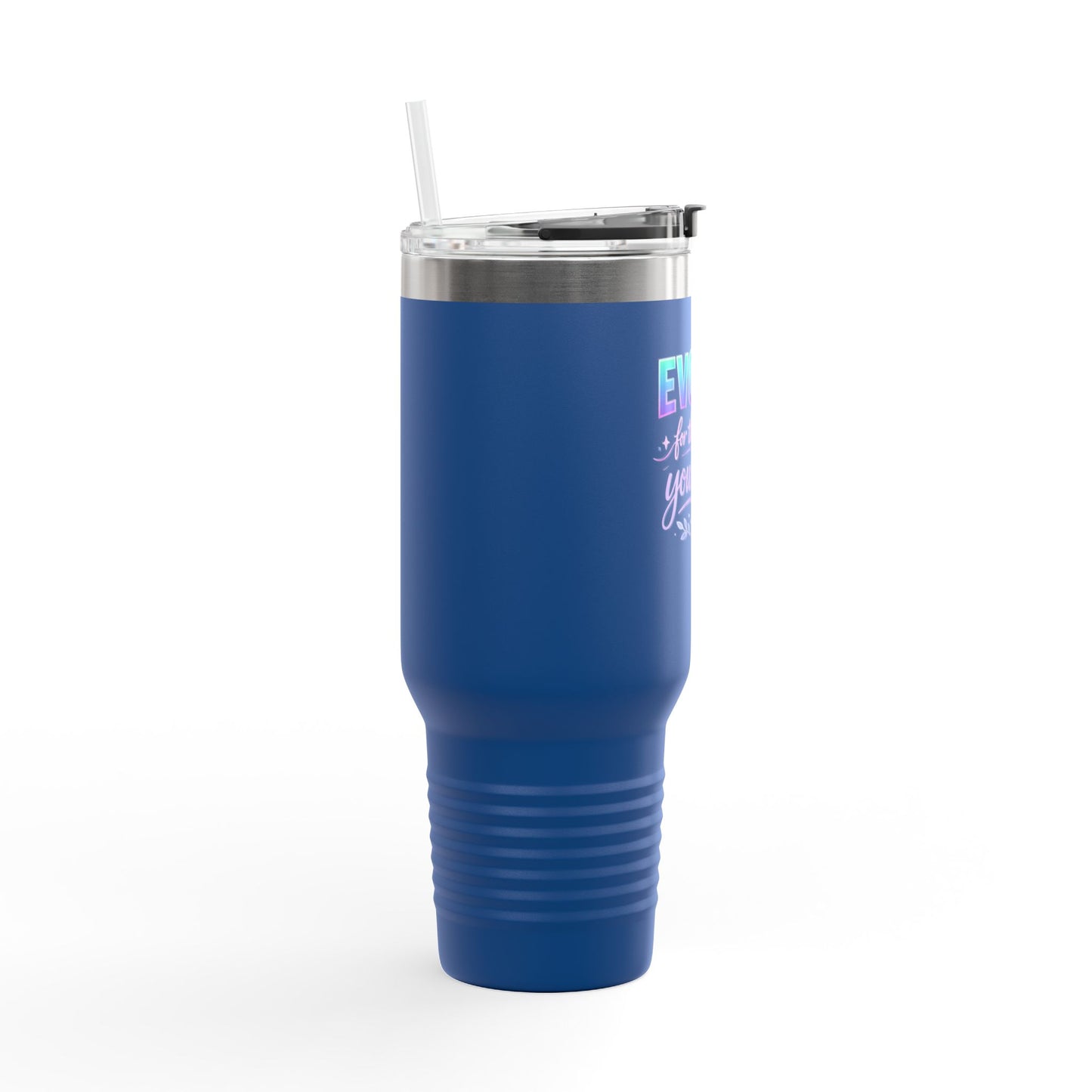 'Evolve for the Rest of Your Life' 40oz Insulated Travel Mug — Self-Growth Motivation