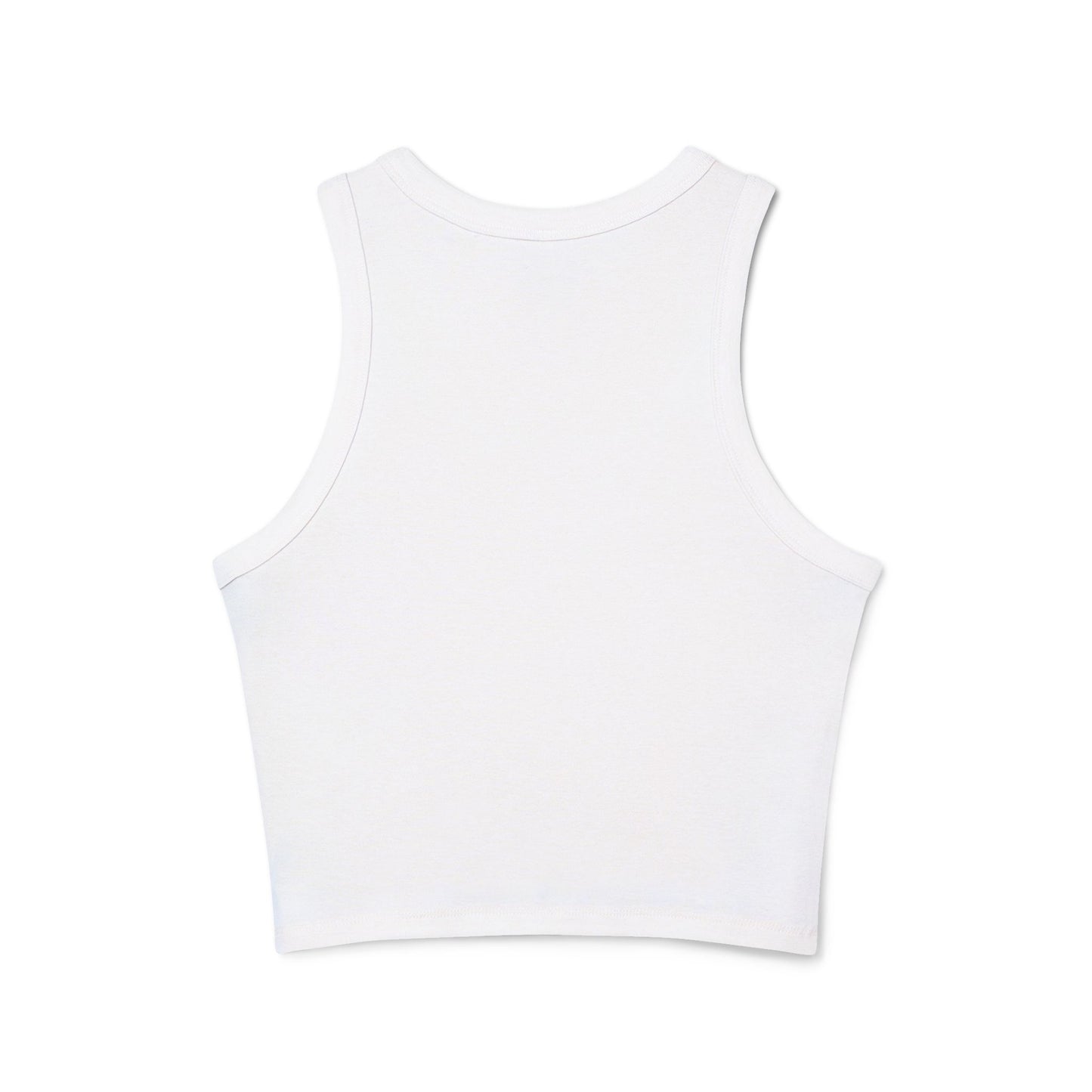 Meditating Moon Gazing Tank Top — Women's Micro Rib Racer Tank