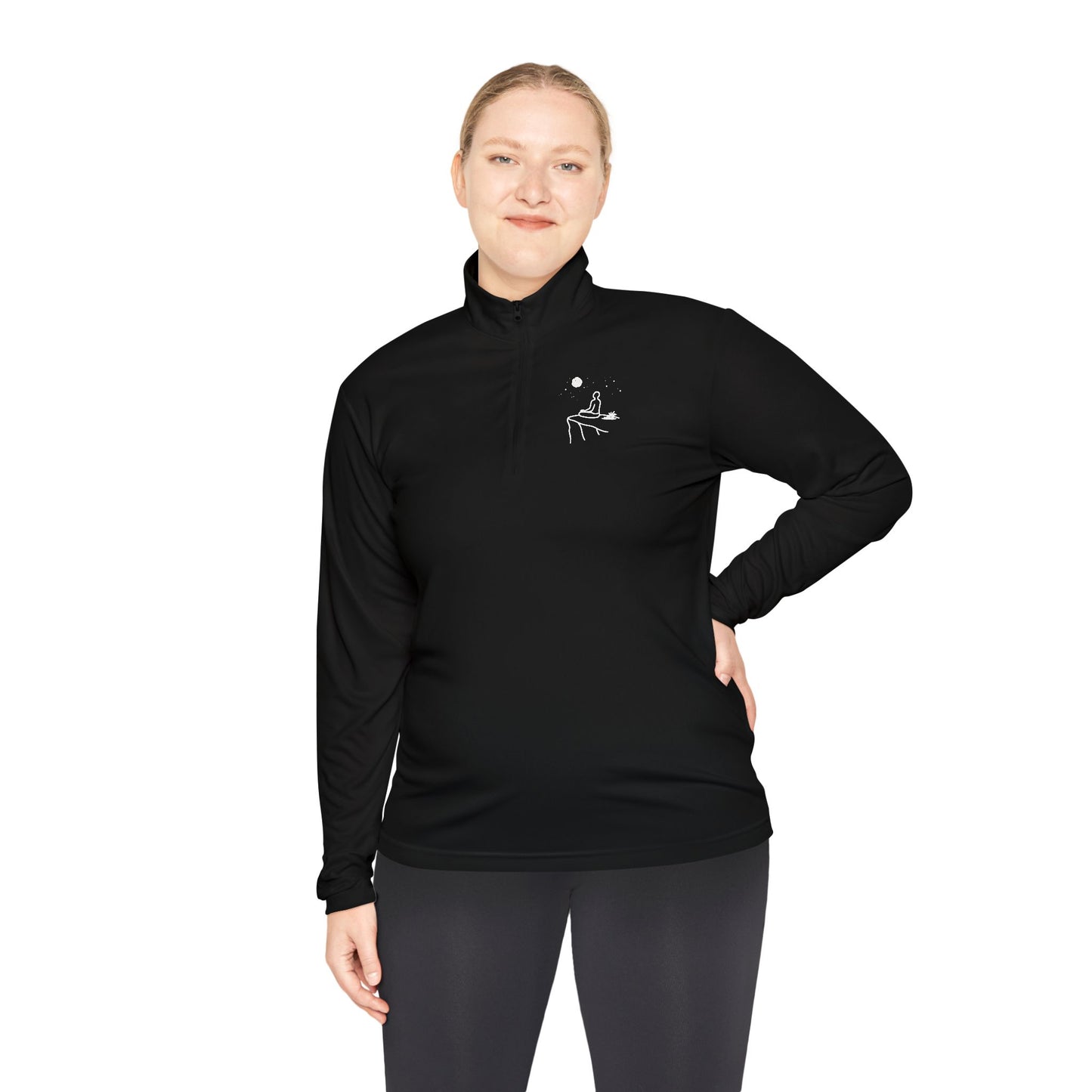 "Breaking cycles, not spirits" Unisex Quarter-Zip Pullover