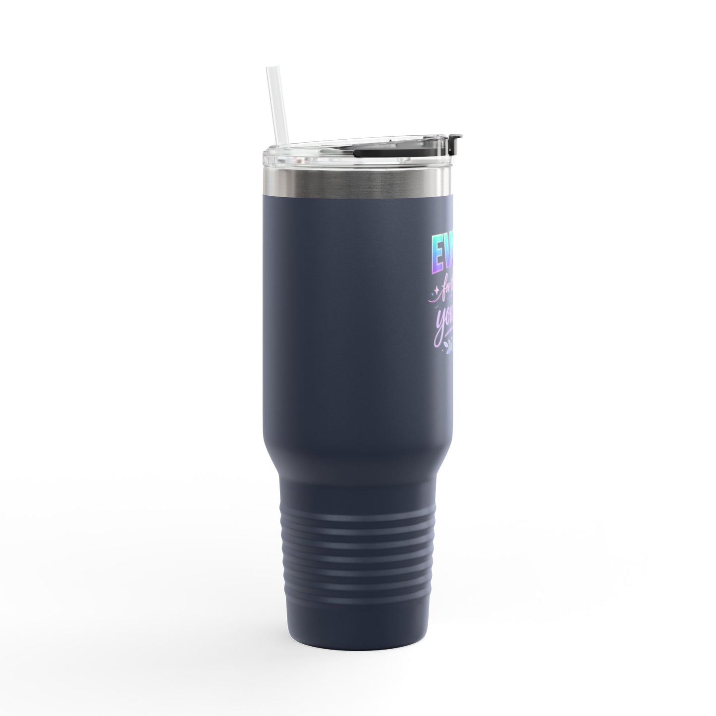 'Evolve for the Rest of Your Life' 40oz Insulated Travel Mug — Self-Growth Motivation