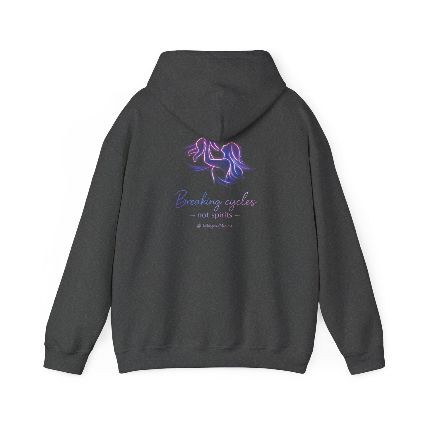 Break cycles, not spirits- Unisex Heavy Blend™ Hooded Sweatshirt