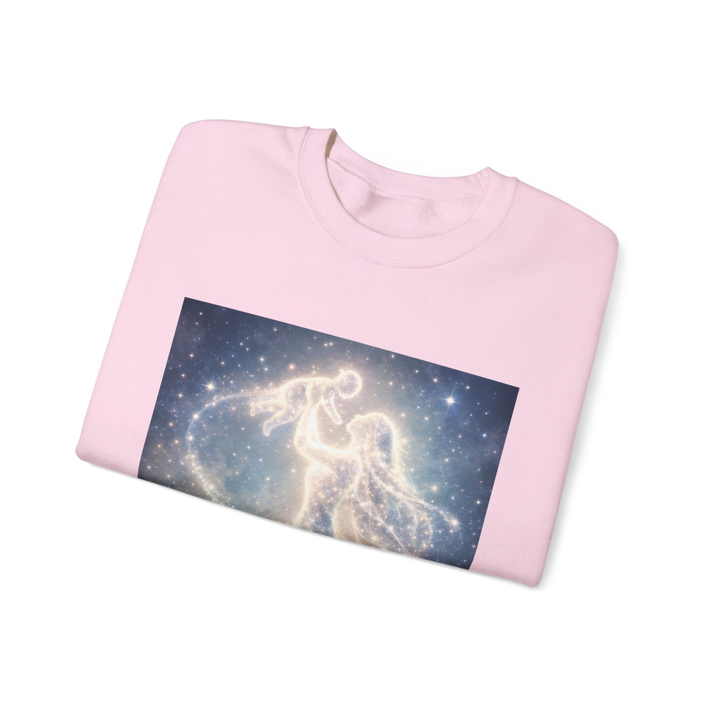 Crewneck Sweatshirt — 'Breaking cycles, not spirits' Celestial Angel Graphic
