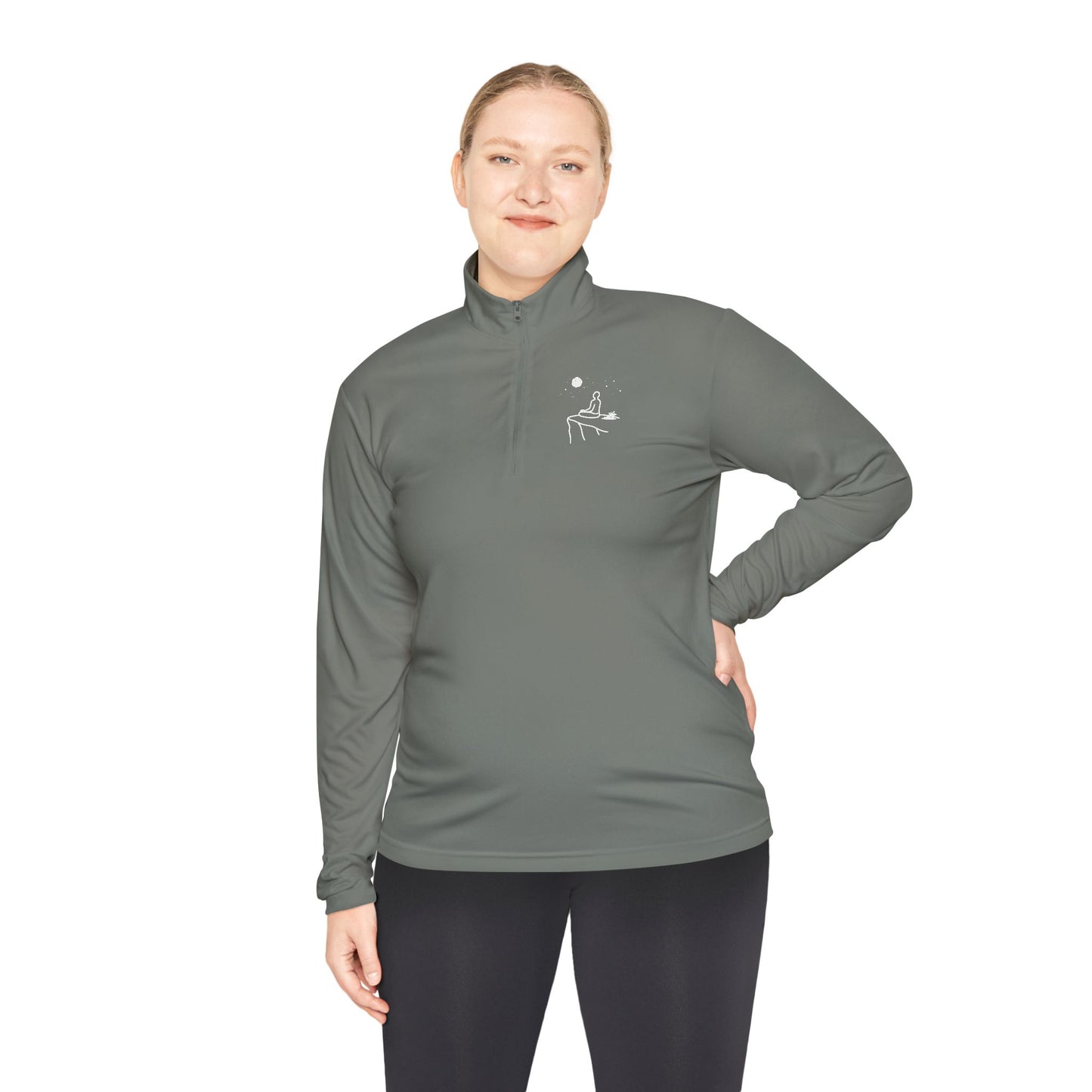 "Breaking cycles, not spirits" Unisex Quarter-Zip Pullover