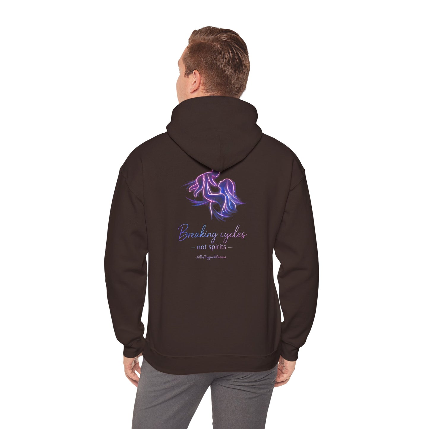 Break cycles, not spirits- Unisex Heavy Blend™ Hooded Sweatshirt