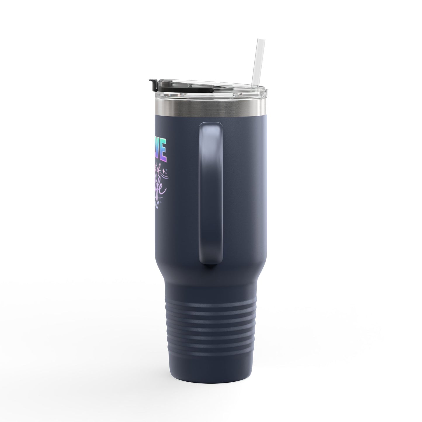 'Evolve for the Rest of Your Life' 40oz Insulated Travel Mug — Self-Growth Motivation