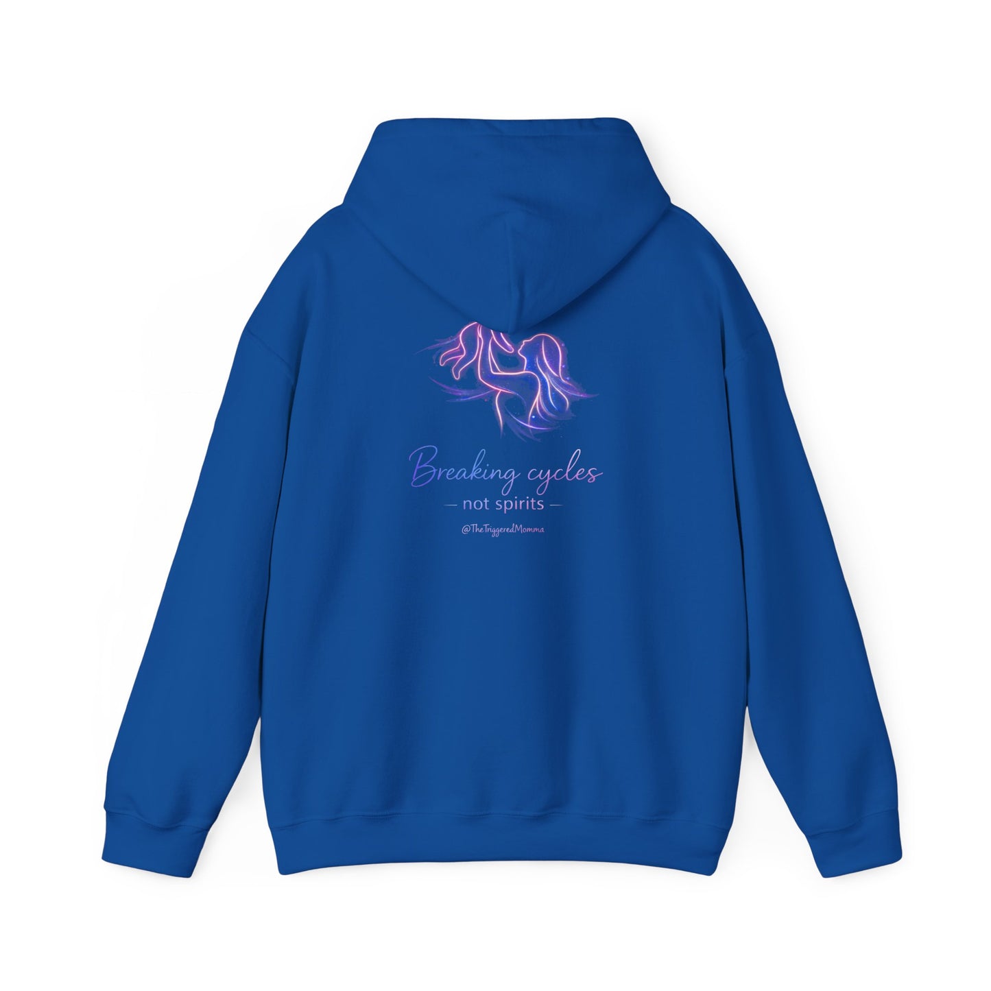 Break cycles, not spirits- Unisex Heavy Blend™ Hooded Sweatshirt
