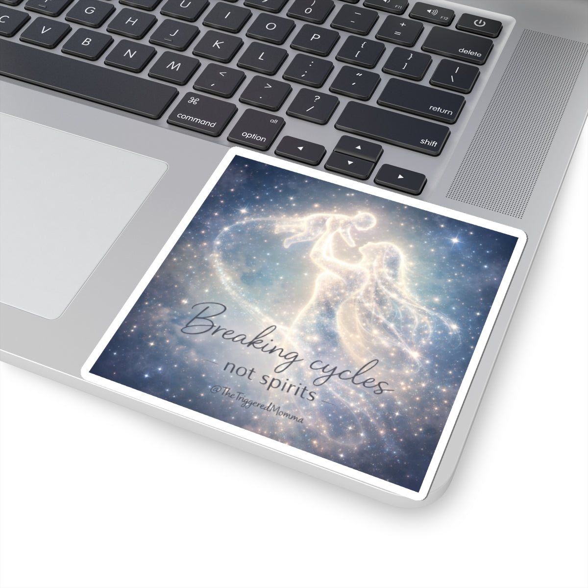 Breaking Cycles Not Spirits Sticker — Whimsical Empowerment Kiss-Cut Sticker