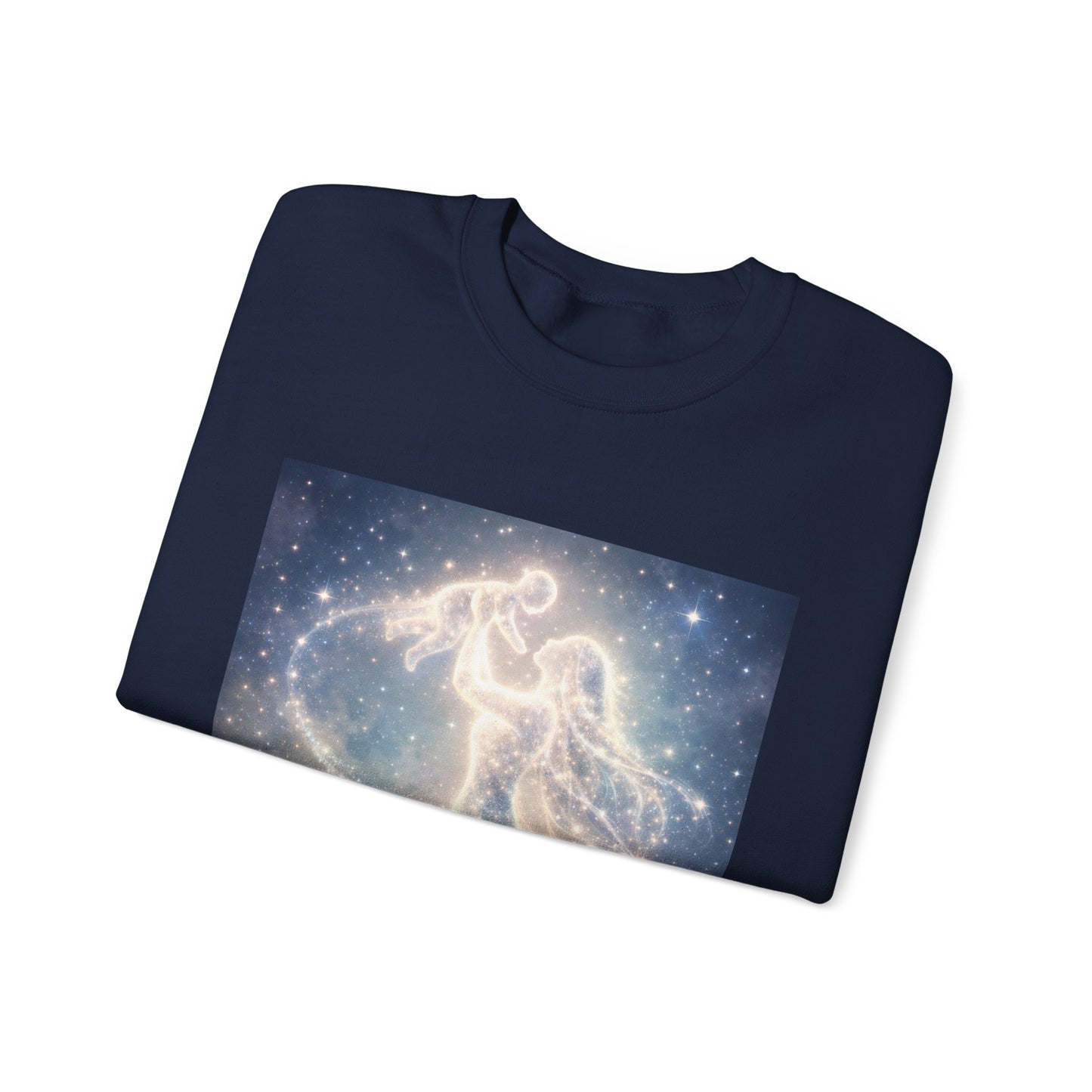 Crewneck Sweatshirt — 'Breaking cycles, not spirits' Celestial Angel Graphic
