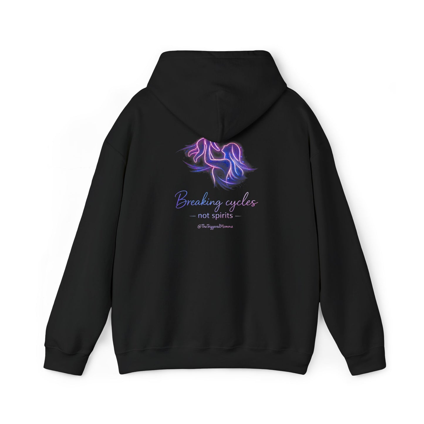 Break cycles, not spirits- Unisex Heavy Blend™ Hooded Sweatshirt
