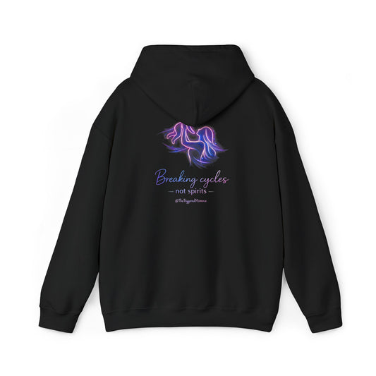 Break cycles, not spirits- Unisex Heavy Blend™ Hooded Sweatshirt