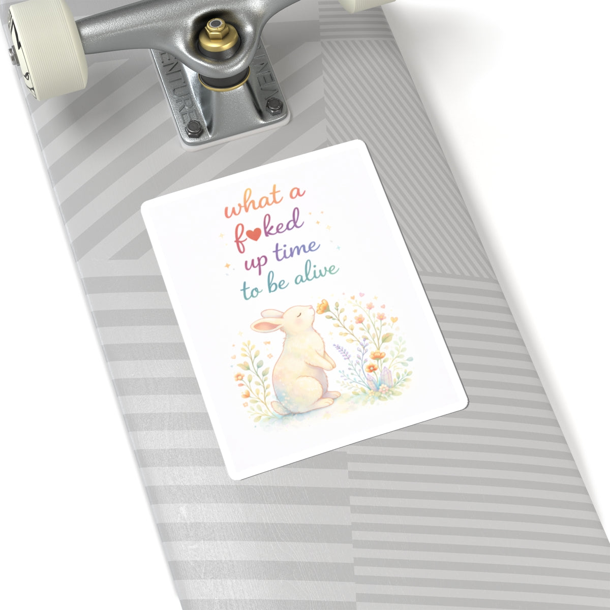 Humorous 'What a F*cked Up Time to Be Alive' Kiss-Cut Sticker