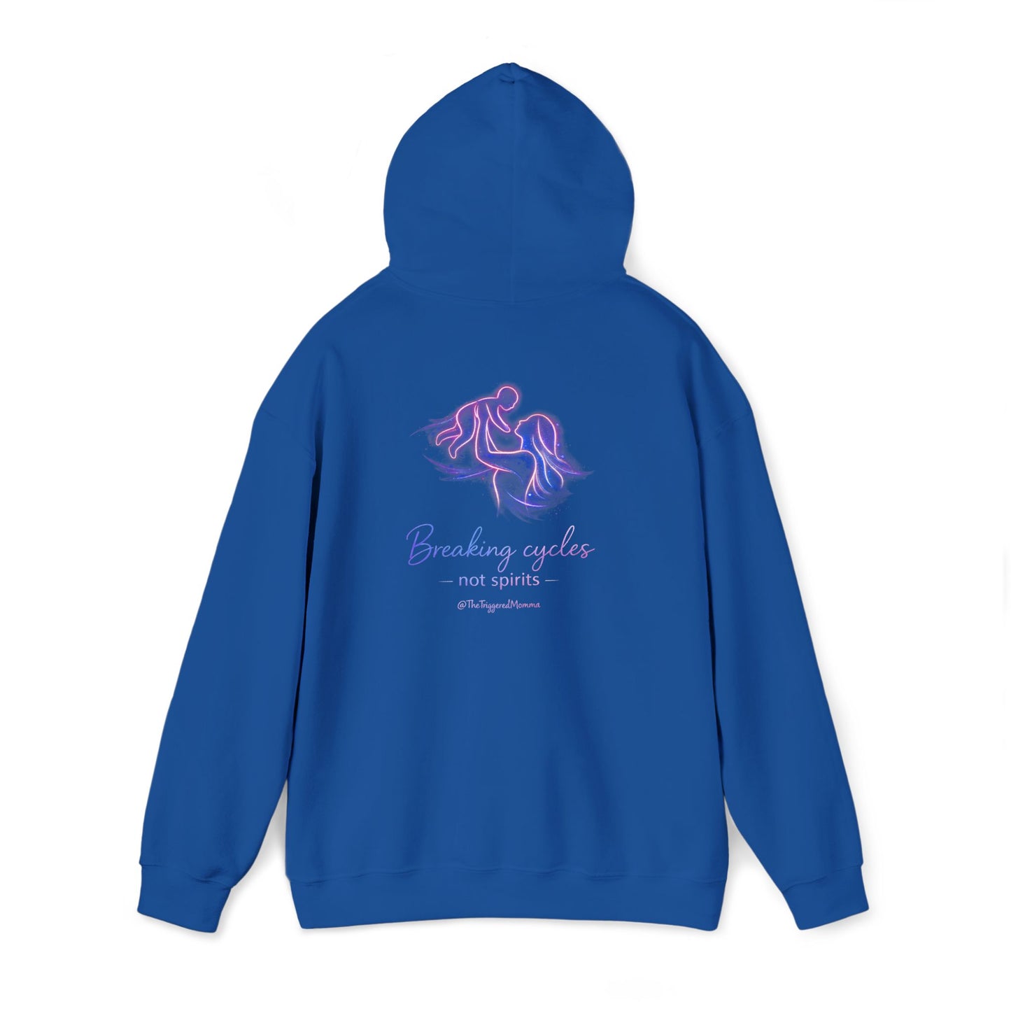 Break cycles, not spirits- Unisex Heavy Blend™ Hooded Sweatshirt