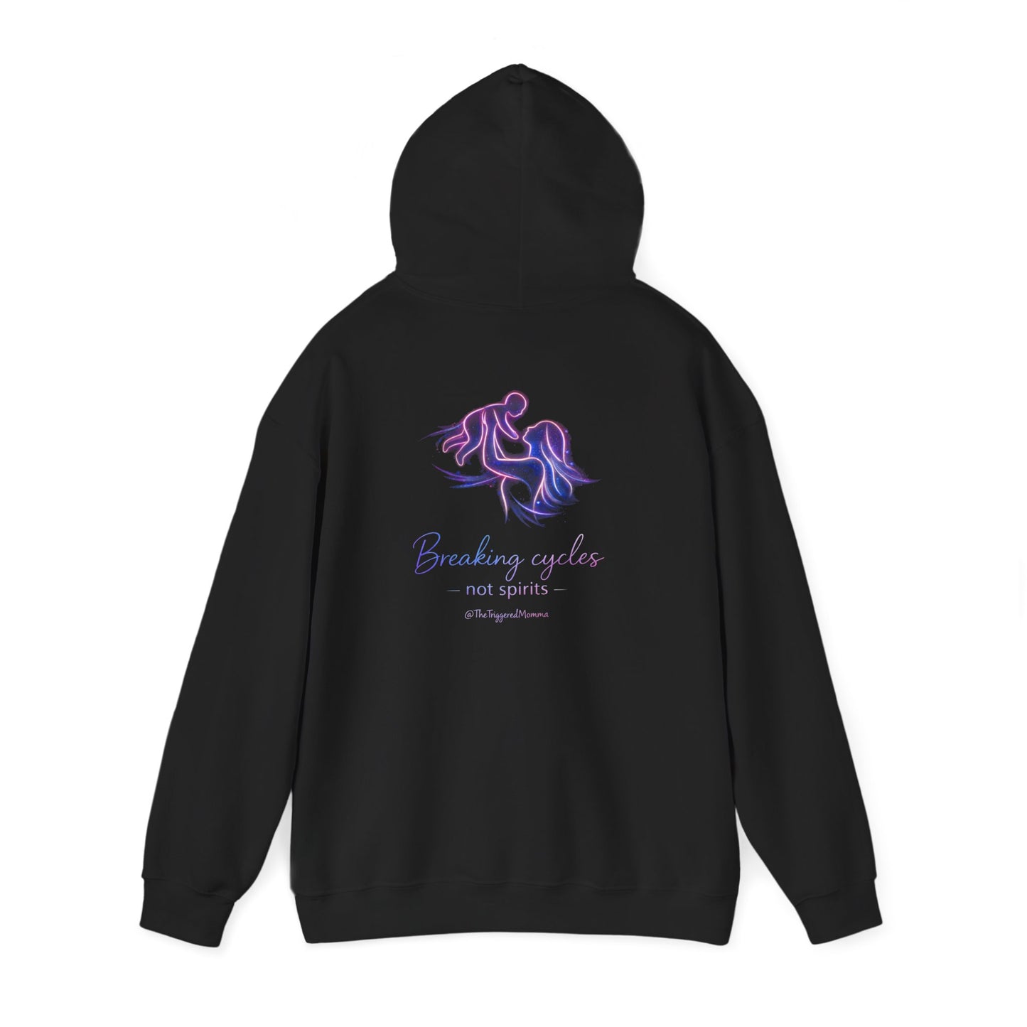 Break cycles, not spirits- Unisex Heavy Blend™ Hooded Sweatshirt